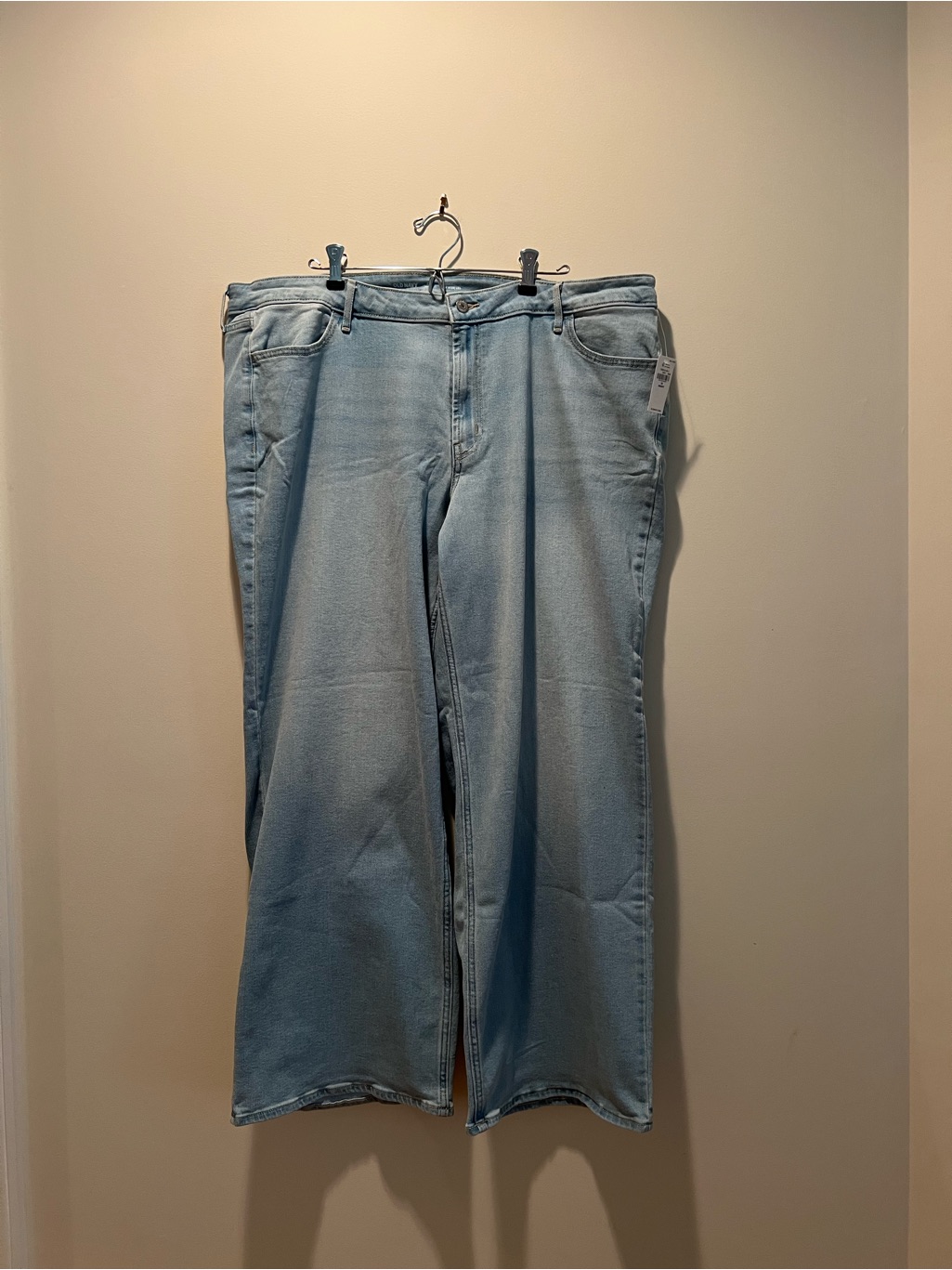 Nwt Never Worn Old Navy Womens Light Wash High Rise Wide Leg Jeans (22 Short)